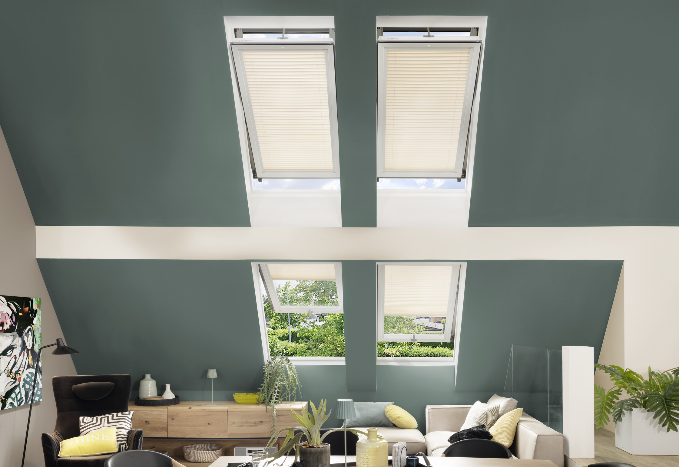 Fenster, Dachfenster, Dekoration für Zuhause, Wohnzimmer, Zimmer