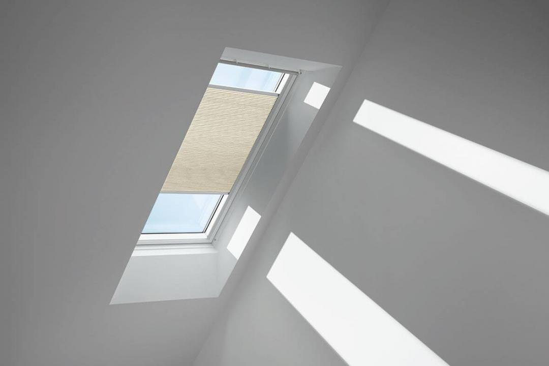 VELUX Standard-Wabenplissee FHC C02 1166S Elfenbein,Schiene alu PG:P-FHCC021166S
