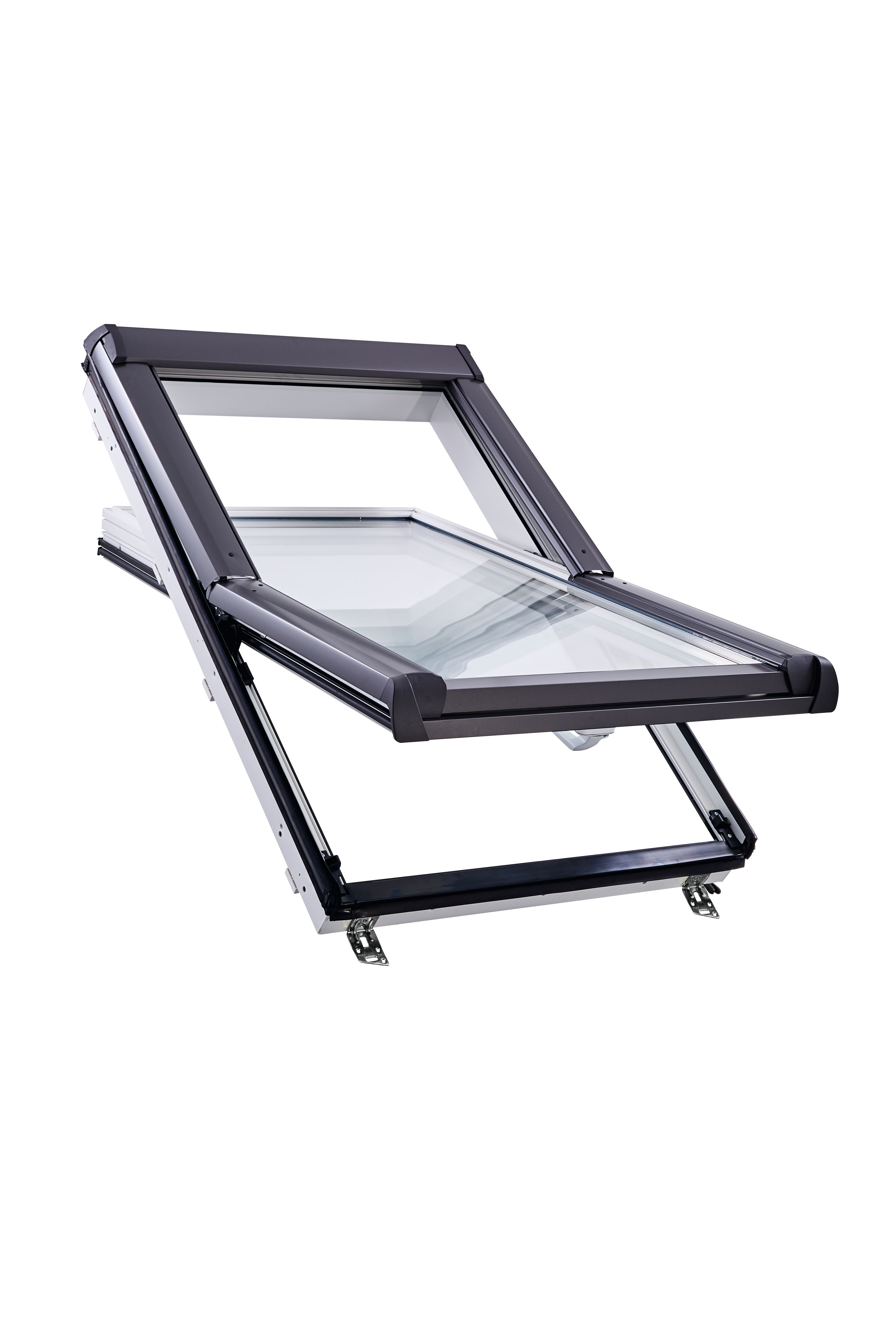 Isolierfenster, Dachfenster, Kunststoffrahmen, Glasfront, Kippfenster